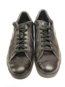 Nike sweet classic leather All Black Mens Size14 - Picture 1 of 6