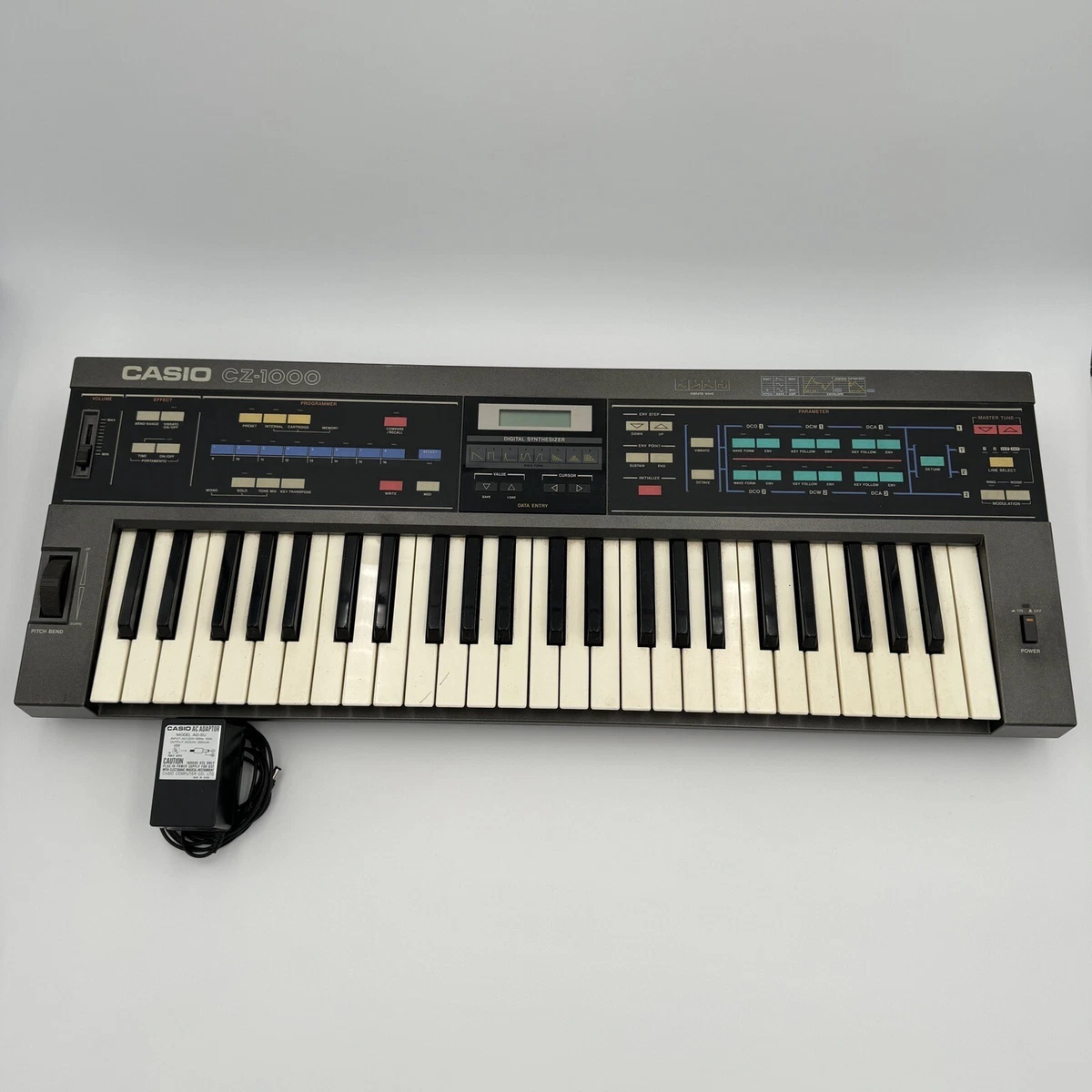 [希少]CASIO カシオ　cz-1000 デジタルシンセサイザー　49鍵盤 Casio CZ-1000 49-Key Digital Keyboard Synthesizer with Power