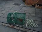 Antique Lobster Pot Rope And Larry The Lobster And Colin The Crab Garden Ornament