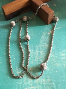 Vintage Chaine Collier Long Argenté Signé GROSSE GERMANY 1969 - Picture 1 of 4
