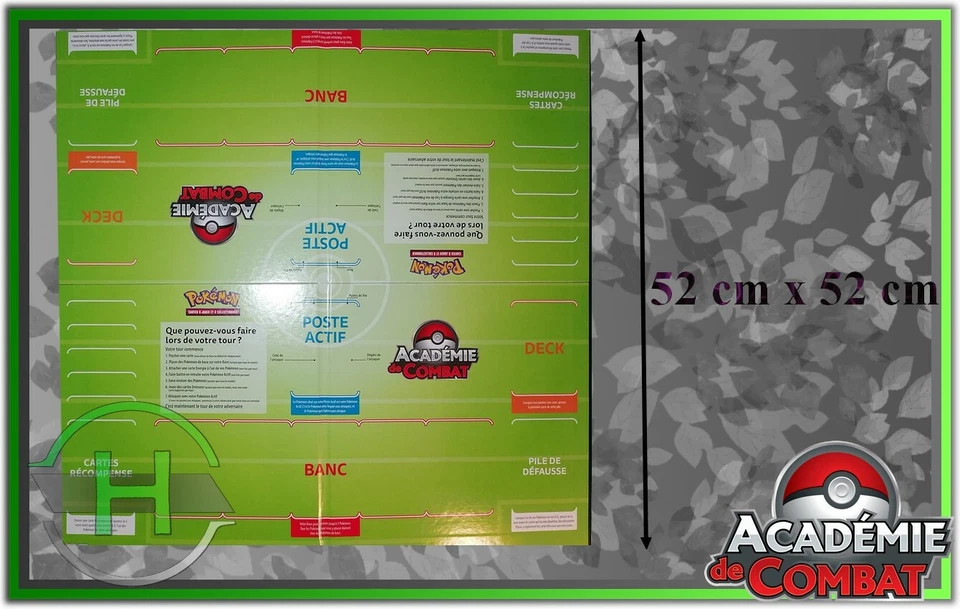 Tapis de Jeu Cartonné Deluxe Edition - Playmat - Pokemon - Académie de Combat - Photo 1/1