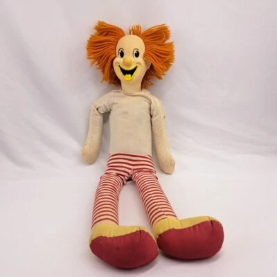 Muñeco de peluche de colección Bozo El Payaso 32" grande programa de circo de TV coleccionable Foto 1 de 4