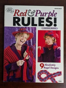 American School of Needlework Book 2004 Red & Purple Rules Ruthie Marks 1362 - Picture 1 of 12