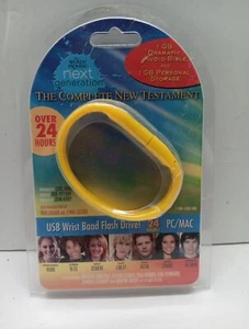 Unidad flash pulsera USB completa del Nuevo Testamento WWJD, sellada de colección - Imagen 1 de 3