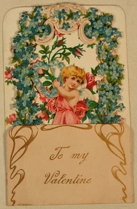 PALOMAS DE CORAZÓN CUPIDO PLEGADAS VALENTINE ALEMANIA - Imagen 1 de 2