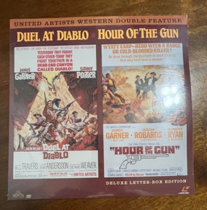 SEALED JAMES GARNER DOUBLE FEATURE LASERDISC DUEL AT DIABLO/HOUR OF THE GUN - Picture 1 of 2