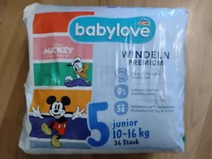 babylove Windeln Premium Gr. 5 junior (10-16 kg), 36 Stück - Bild 1 von 1