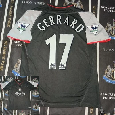 VTG Liverpool Football Away Shirt Jersey 2002 2003 Reebok Steven Gerrard - Image 1 of 4