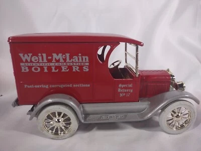 Ertl 1923 Chevrolet 1/2 Ton Truck Bank Weil-McLain Boilers Red 1/25 Diecast NIB - Image 1 of 4