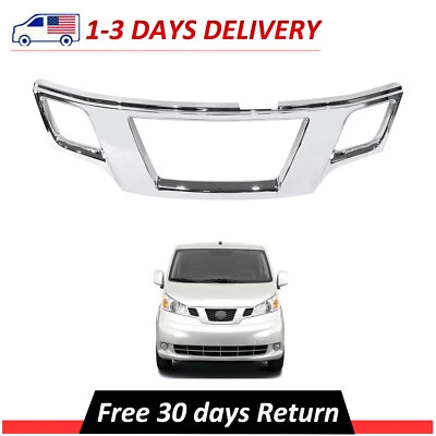 Front Grille Shell Chrome Fits 13-21 Nissan NV200 2.0L #623823LM0A NI1210109 Foto 1 de 4