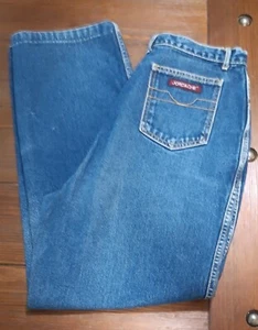 Jeans vintage Jordache donna 16-L vita alta Hong Kong testa di cavallo anni 80 blu denim - Foto 1 di 7