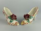 Para vintage okupowanych japońskich ręcznie malowanych butów damskich