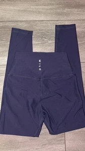 Leggings Wilo The Label Talla Pequeña Azul Marino Acanalados Tiro Alto Nuevos con Etiquetas  - Imagen 1 de 9