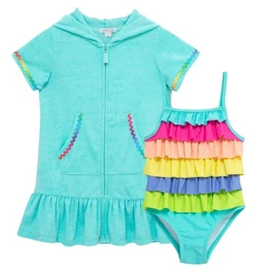 Flapdoodles Toddler Girls' 2-piece Swim Set 2T-5T - Picture 1 of 6