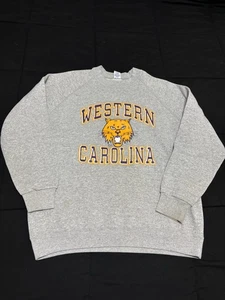 Vintage 80s Soffe Sweats Western Carolina Crewneck Sweatshirt Size XXL fits XL - Afbeelding 1 van 4