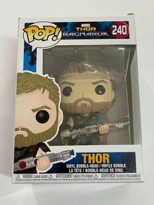 Funko Pop Thor 240 Bobble-Head Thor Ragnarok Marvel In Protector - Bild 1 von 10