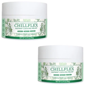 Crema calmante de mentol CHILLFLEX para actividades articulares en todo el cuerpo 2 piezas 3,5 oz - Imagen 1 de 8