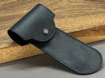 Estuche de viaje protector de navaja de seguridad de doble filo de cuero para Merkur Futur Alemania - Imagen 1 de 4