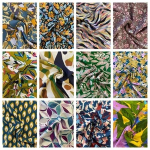 STUNNING 100% VISCOSE BY STOF FRANCE - ASSORTED DESIGNS - 60"/150cm - Picture 1 of 23
