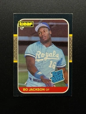 Donruss Leaf 1987 - clasificación de novato Bo Jackson #35 (RC) Foto 1 de 2