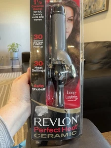 REVLON Perfect Heat Ceramic Curling Iron, 1-1/2", Unopened. - Picture 1 of 7
