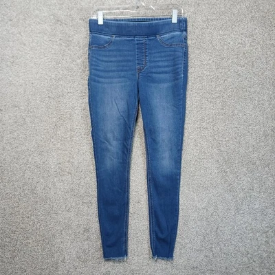 Old Navy Rockstar Jeggings Womens 8 Mid Rise Super Skinny Faux Pocket Frayed Hem - Image 1 of 4