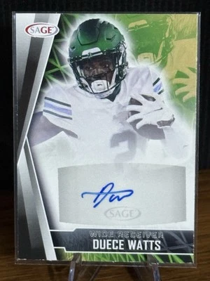 2022 SAGE Low Series - Autographs Duece Watts #A-DW Black (AU, RC) - Image 1 of 4