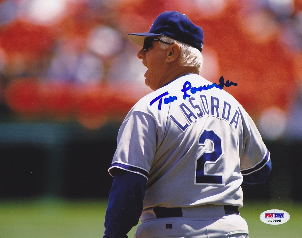 Tommy Lasorda SIGNED 8x10 Photo Los Angeles Dodgers PSA/DNA AUTOGRAPHED - Image 1 of 1