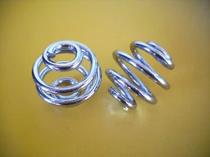 Springs 2" barrel Solo Seat / Saddle Custom Bobber Triumph Yamaha Honda BSA - Picture 1 of 1