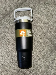 Ozark Trail 30 oz Insulated Stainless Steel Tumbler with Swivel Handle - Black - Picture 1 of 5