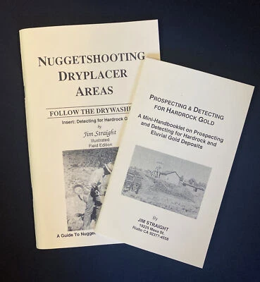 Nuggetshooting Dryplacer Areas, SIGNED Jim Straight, Follow the Drywashers, NEW - Image 1 of 4