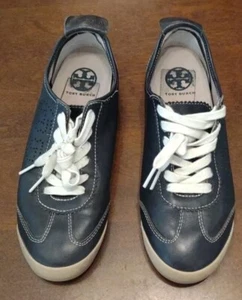 Tory Burch Womens Murphey Blue Shoes Sneakers Size 7.5. SSH - Picture 1 of 14