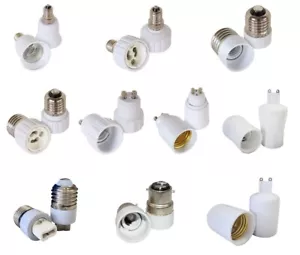 Adapter lamp base socket adapter E14 E27 G9 GU10 all combinations - Picture 1 of 11