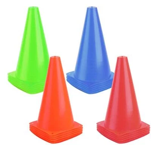 9 Inch Plastic Training Traffic Cones, Sport Cones, Agility Field Marker Cone... - Picture 1 of 8