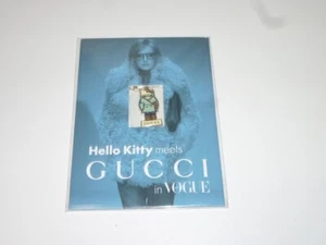 GUCCI × Hello Kitty Collaboration Strap Charm keychain Blue Sanrio From JP New - Picture 1 of 4