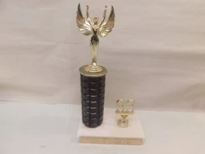 Vintage 1993 trophy School Special Olympics With Marble Base - Picture 1 of 5