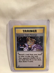 Pokemon TCG Imposter Oak’s Revenge Team Trainer Rocket Set 76/82 Uncommon Card - Picture 1 of 10