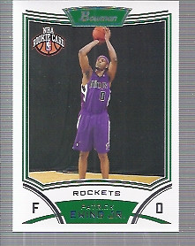 2008-09 Bowman Houston Rockets Basketball Card #144 Patrick Ewing Jr. Rookie