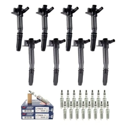 Nuevo kit de bobina de encendido y bujía NGK para Ford F-150/F-250 F-350 Super Duty V8 Foto 1 de 4