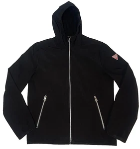 Guess Herren kleiner schwarzer Reißverschluss mit Kapuze gebraucht guter Zustand - Bild 1 von 11