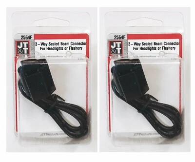 JTT Wire 2564F Female Pigtail Socket 9003 HB2 H4 Two Harness Headlight Bulb Fit - Image 1 of 4