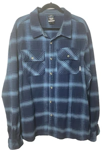 Men’s Size XXL Flannel Shirt Plaid Blue Shacket Colorado Clothing - Picture 1 of 12