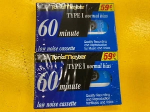 Vintage Tone Master Audio Cassette Tapes 60 Minuten leer 2er Pack Low Noise Tapes - Bild 1 von 3