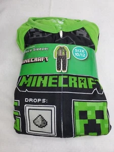 Boys Minecraft 2 pc Brushed Jersey Pajamas, Size 10/12 - Picture 1 of 2