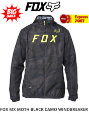 Fox MX Moth Windbreaker Jacket Packable Lightweight Hooded NEW rrp$129! Small