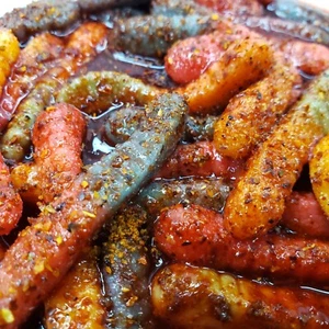 Spicy Sour Neon Gummy Worms - Mexican Gummi Gusanos -You Pick Size FREE SHIPPING - Picture 1 of 2