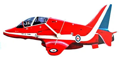 LARKRISE DESIGNS Reloj Flechas Rojas - Regalo Flechas Rojas - Avión Flechas Rojas - TS2-C