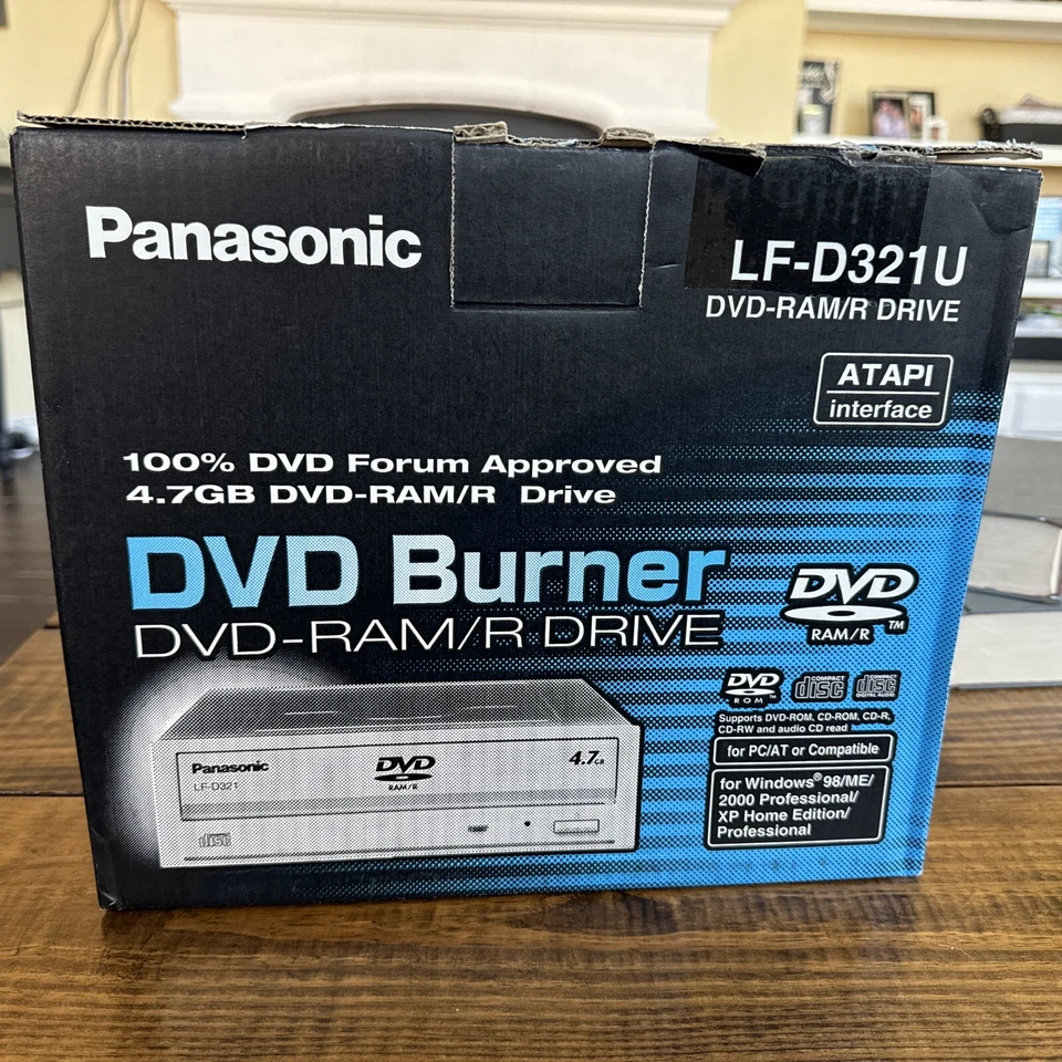 VINTAGE Panasonic LF-D321U DVD Burner in Original Box & Manual DVD-Ram/R Drive - Image 1 of 4