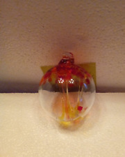 Kitras Art Glass Hand Blown Tree Of Enchantment Ball Ornament Passion 3.5" NIB