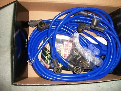 MADE IN USA TAYLOR SPARK PLUG WIRES BLUE SPIRO PRO 76631 BBC STD BIG BLOCK CHEVY - Image 1 of 4